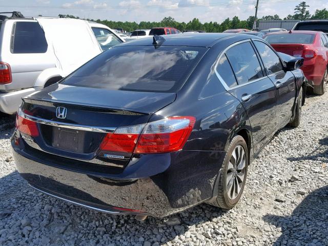 1HGCR6F54FA000709 - 2015 HONDA ACCORD HYB BLACK photo 4