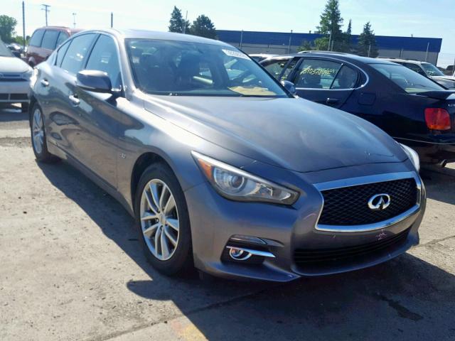 JN1BV7AR9EM688549 - 2014 INFINITI Q50 BASE GRAY photo 1