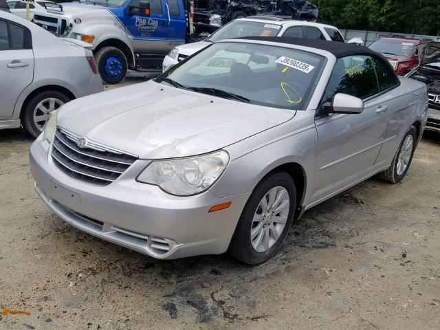 1C3BC5ED7AN177386 - 2010 CHRYSLER SEBRING TO SILVER photo 2