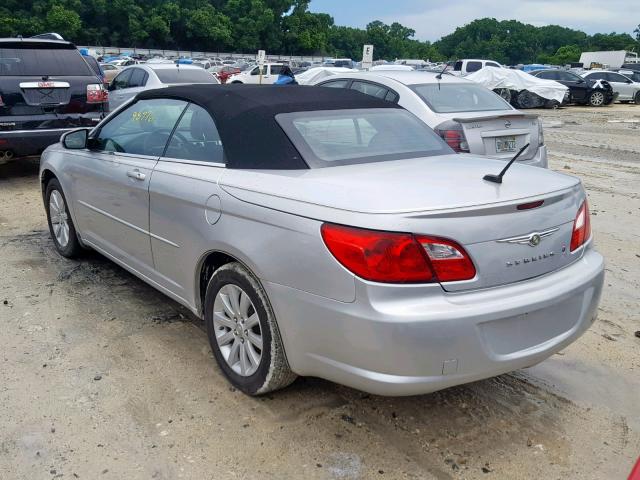 1C3BC5ED7AN177386 - 2010 CHRYSLER SEBRING TO SILVER photo 3