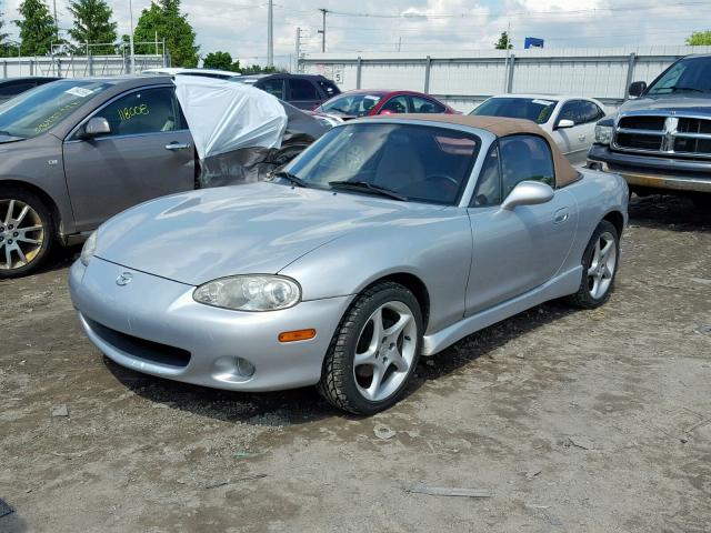 JM1NB353510202161 - 2001 MAZDA MX-5 MIATA SILVER photo 2