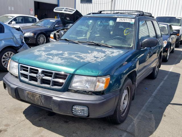 JF1SF6555XH731961 - 1999 SUBARU FORESTER S GREEN photo 2