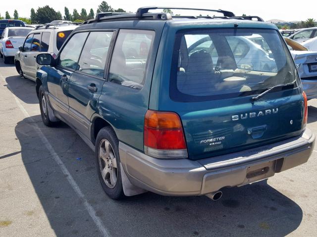 JF1SF6555XH731961 - 1999 SUBARU FORESTER S GREEN photo 3