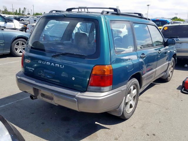 JF1SF6555XH731961 - 1999 SUBARU FORESTER S GREEN photo 4