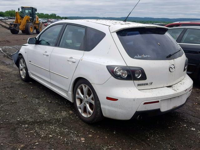 JM1BK344481799157 - 2008 MAZDA 3 HATCHBAC WHITE photo 3