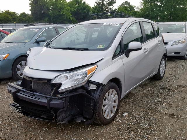 3N1CE2CP4EL413930 - 2014 NISSAN VERSA NOTE SILVER photo 2