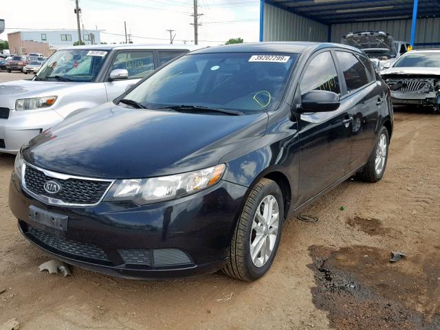 KNAFU5A22C5592582 - 2012 KIA FORTE EX BLACK photo 2