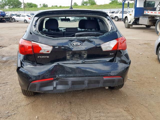 KNAFU5A22C5592582 - 2012 KIA FORTE EX BLACK photo 9