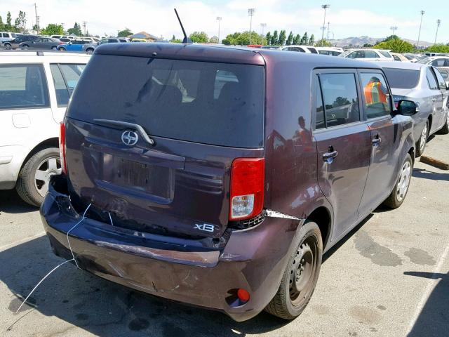 JTLZE4FE7CJ016086 - 2012 TOYOTA SCION XB 栗色 照片 4