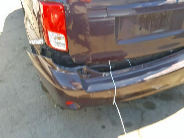 JTLZE4FE7CJ016086 - 2012 TOYOTA SCION XB 栗色 照片 9