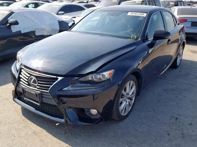 JTHCF1D20E5009478 - 2014 LEXUS IS 250 BLACK photo 2