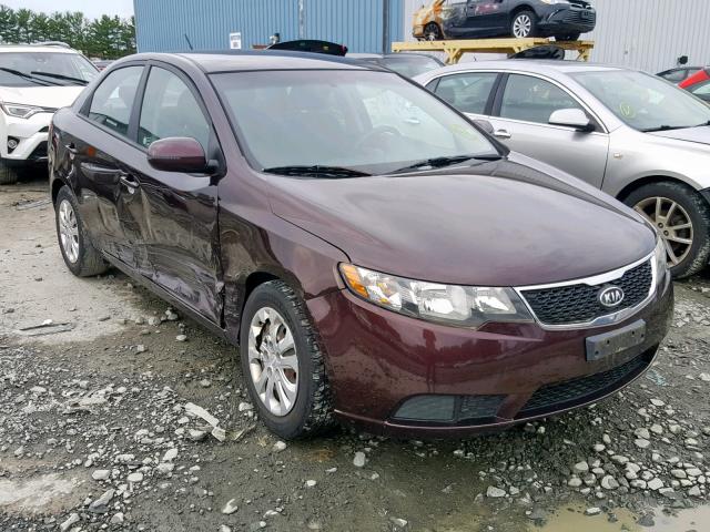 KNAFU4A23B5357858 - 2011 KIA FORTE EX MAROON photo 1