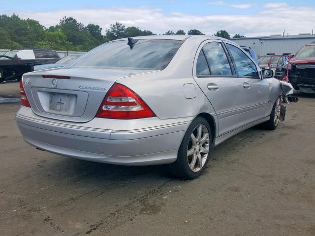 WDBRF40J54A545681 - 2004 MERCEDES-BENZ C 230K SPO SILVER photo 4