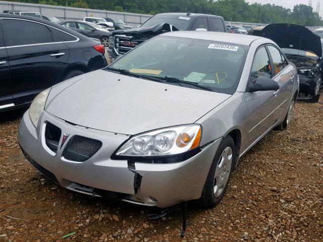 1G2ZF58B774266521 - 2007 PONTIAC G6 VALUE L GRAY photo 2