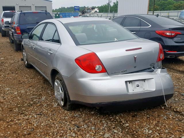 1G2ZF58B774266521 - 2007 PONTIAC G6 VALUE L GRAY photo 3