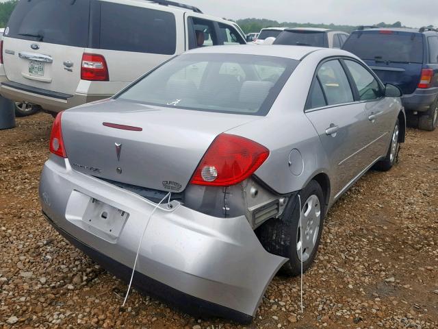 1G2ZF58B774266521 - 2007 PONTIAC G6 VALUE L GRAY photo 4