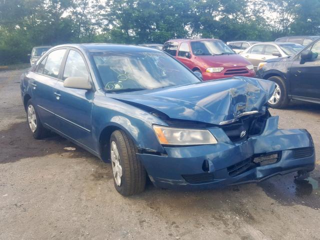 5NPET46C96H140260 - 2006 HYUNDAI SONATA GL BLUE photo 1