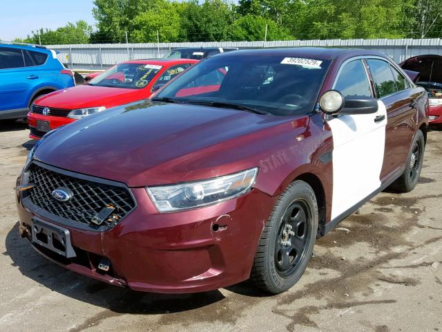 1FAHP2MK7FG150375 - 2015 FORD TAURUS POL MAROON photo 2