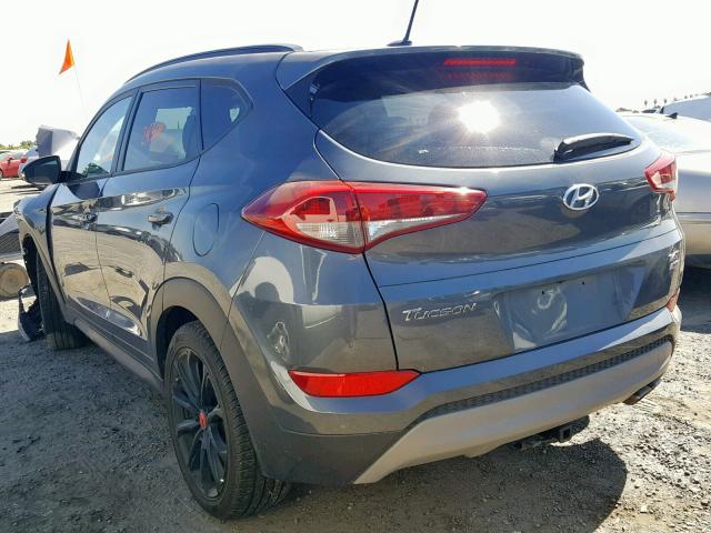 KM8J3CA27HU473598 - 2017 HYUNDAI TUCSON LIM CHARCOAL photo 3