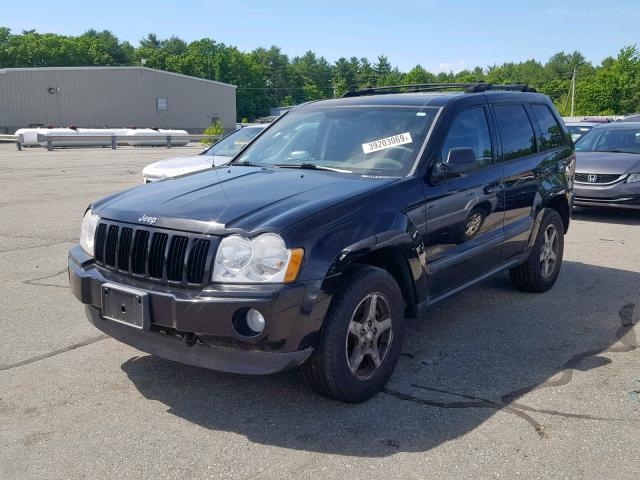 1J8GR48K87C632456 - 2007 JEEP GRAN CHER BLACK photo 2