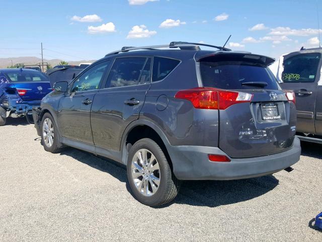 2T3DFREV7EW147220 - 2014 TOYOTA RAV4 LIMIT GRAY photo 3