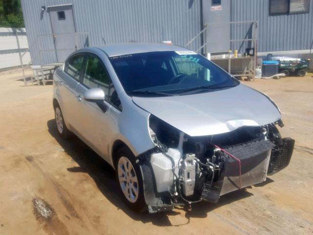 KNADM4A32F6501108 - 2015 KIA RIO LX SILVER photo 1