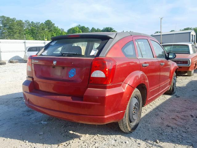 1B3HB28B88D586922 - 2008 DODGE CALIBER BURGUNDY photo 4