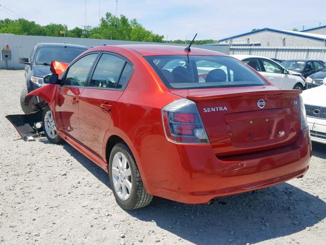 3N1AB6AP8BL718093 - 2011 NISSAN SENTRA 2.0 RED photo 3