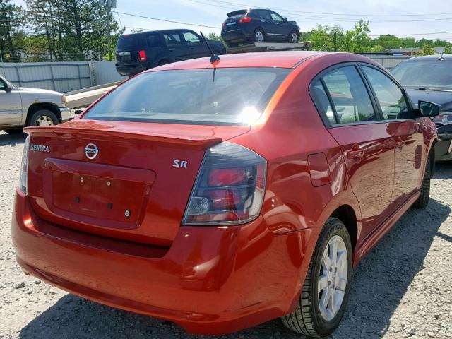 3N1AB6AP8BL718093 - 2011 NISSAN SENTRA 2.0 RED photo 4