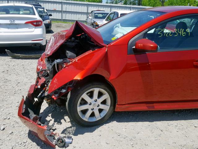 3N1AB6AP8BL718093 - 2011 NISSAN SENTRA 2.0 RED photo 9