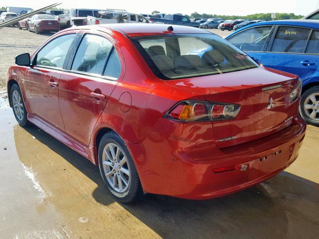 JA32U2FU9GU001474 - 2016 MITSUBISHI LANCER ES RED photo 3