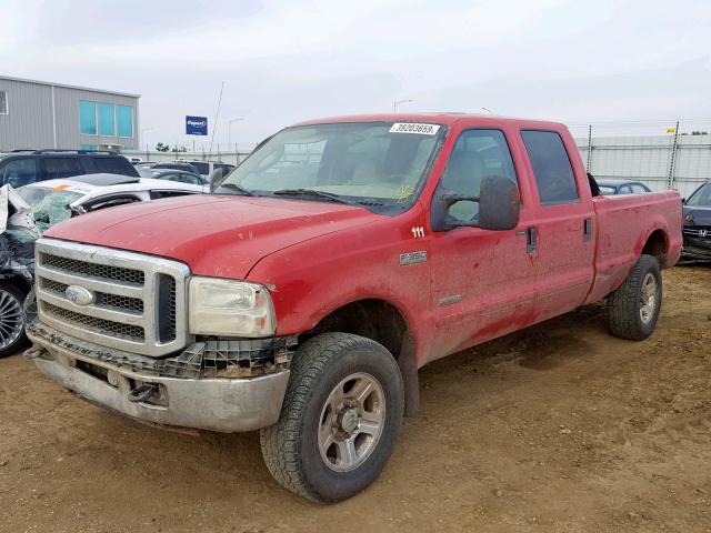 1FTWW31P47EA95407 - 2007 FORD F350 SRW S RED photo 2