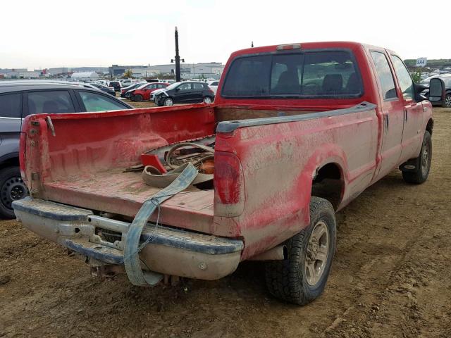 1FTWW31P47EA95407 - 2007 FORD F350 SRW S RED photo 4