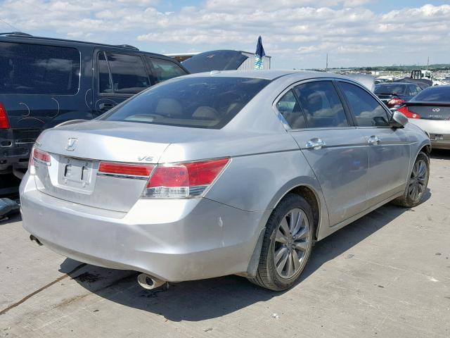 1HGCP3F8XCA025740 - 2012 HONDA ACCORD EXL SILVER photo 4