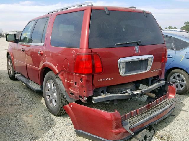 5LMFU27506LJ16259 - 2006 LINCOLN NAVIGATOR RED photo 3