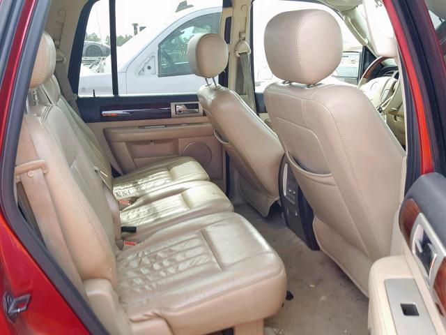 5LMFU27506LJ16259 - 2006 LINCOLN NAVIGATOR RED photo 6