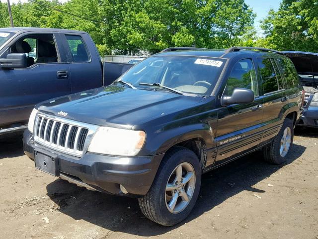 1J4GX58N94C127805 - 2004 JEEP GRAND CHER BLACK photo 2