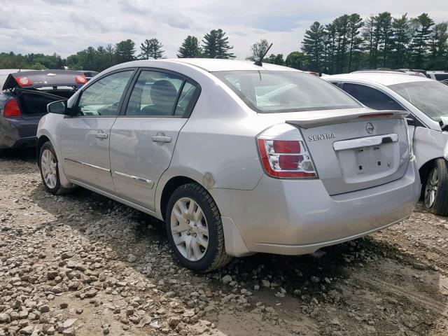 3N1AB6AP1CL703274 - 2012 NISSAN SENTRA 2.0 SILVER photo 3