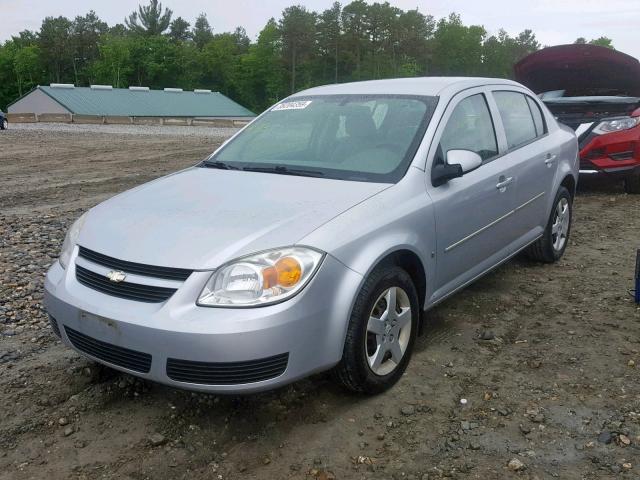 1G1AL55F777231218 - 2007 CHEVROLET COBALT LT SILVER photo 2