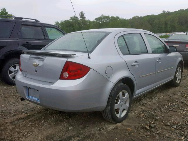 1G1AL55F777231218 - 2007 CHEVROLET COBALT LT SILVER photo 4