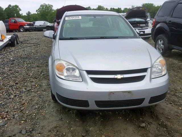 1G1AL55F777231218 - 2007 CHEVROLET COBALT LT SILVER photo 9