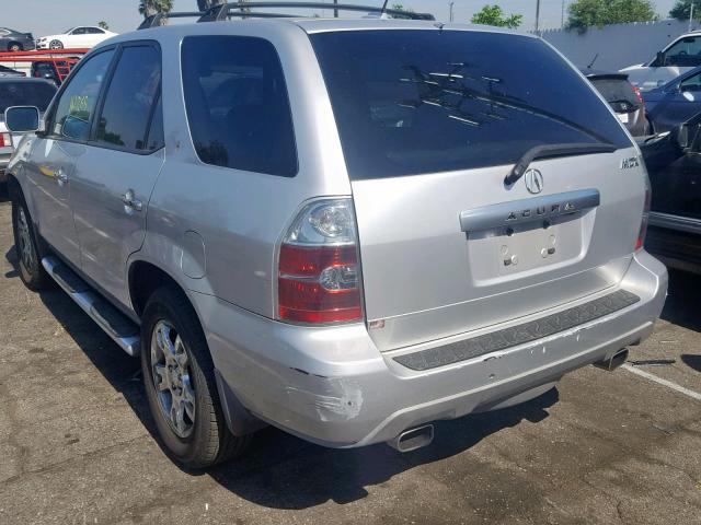 2HNYD18835H557957 - 2005 ACURA MDX TOURIN SILVER photo 3