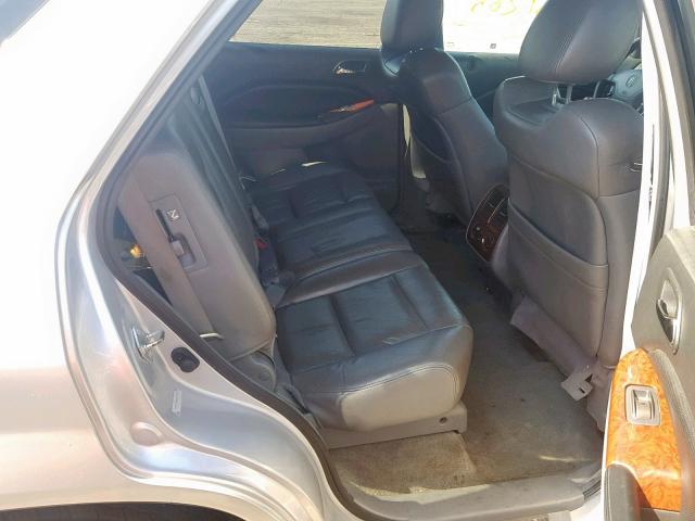 2HNYD18835H557957 - 2005 ACURA MDX TOURIN SILVER photo 6