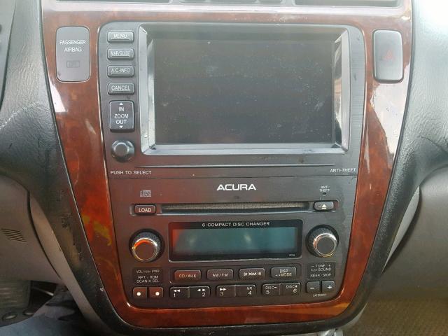 2HNYD18835H557957 - 2005 ACURA MDX TOURIN SILVER photo 9