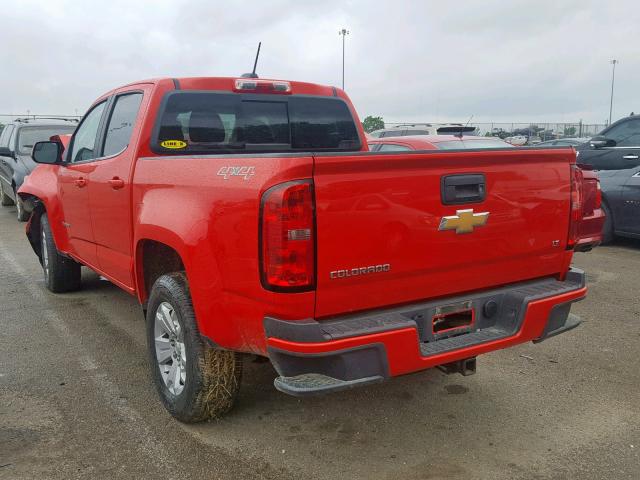 1GCGTCE3XG1103456 - 2016 CHEVROLET COLORADO L RED photo 3