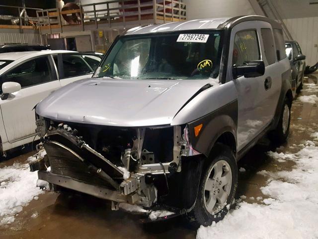 5J6YH28523L028676 - 2003 HONDA ELEMENT EX SILVER photo 2