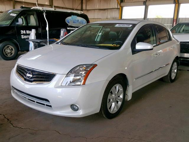 3N1AB6APXCL624993 - 2012 NISSAN SENTRA 2.0 WHITE photo 2