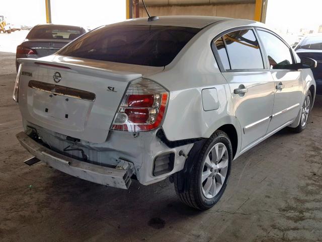 3N1AB6APXCL624993 - 2012 NISSAN SENTRA 2.0 WHITE photo 4