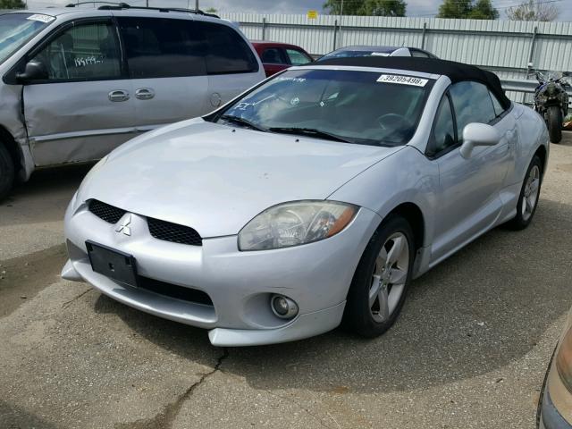 4A3AL25FX7E010520 - 2007 MITSUBISHI ECLIPSE SP SILVER photo 2