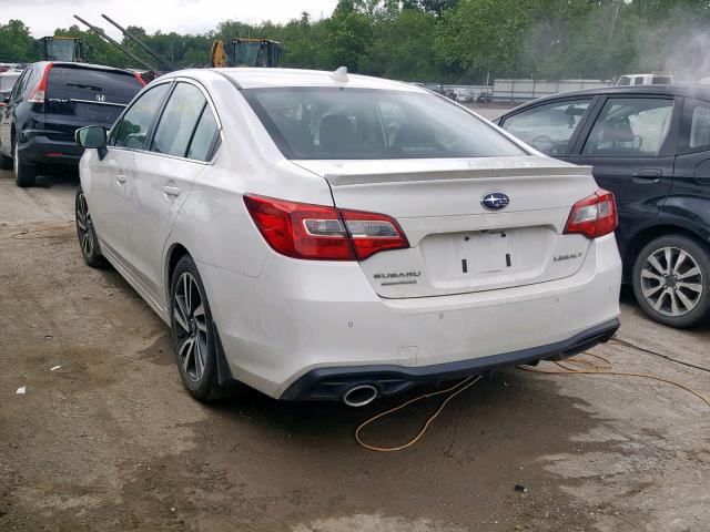 4S3BNAS62J3016606 - 2018 SUBARU LEGACY SPO WHITE photo 3